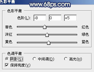 ps给池塘边的人物图片加上梦幻的蓝黄色