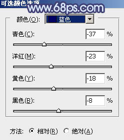 ps调出照片的暗蓝色调效果