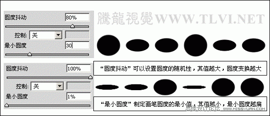 ps新手教程：解析画笔工具中的形状动态