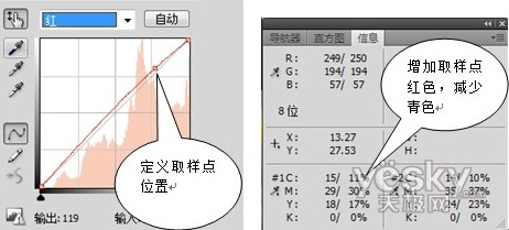 ps使用CMYK颜色信息调整肤色