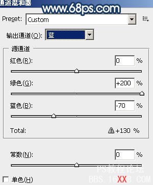 Photoshop打造暗调蓝紫色的森林图片