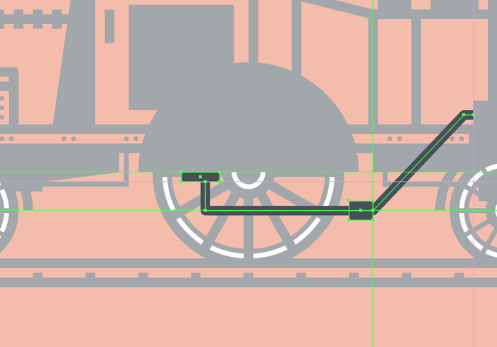 插圖制作，用PS制作復古風格的火車插圖