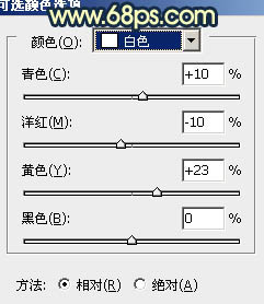 ps給偏灰的情侶圖片增加晨曦特效