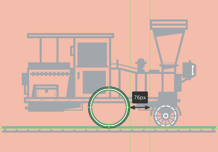 插圖制作，用PS制作復古風格的火車插圖