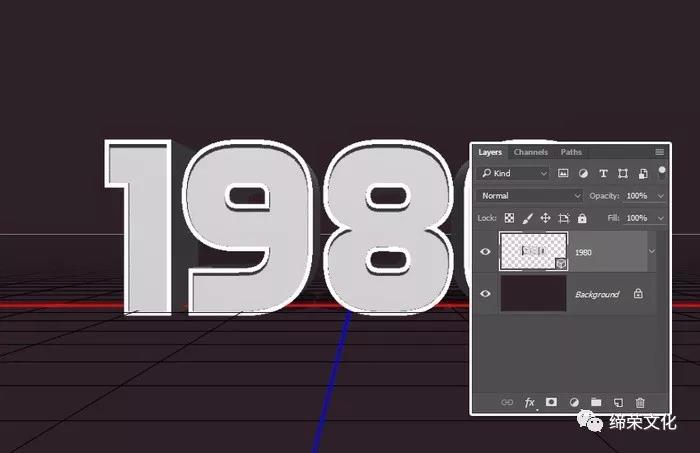 懷舊文字，用PS制作80年代文字效果