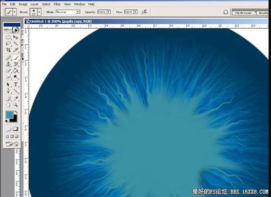 photoshop如何畫(huà)眼睛瞳孔