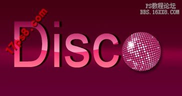 用ps制作DISco风格logo