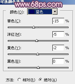 ps調出樹林MM圖片甜美的藍紫色