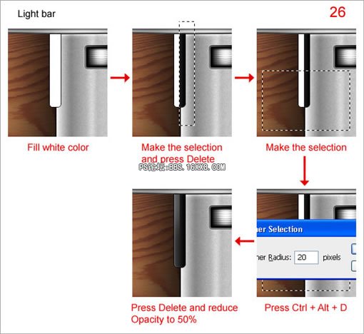 Photoshop CS3鼠绘教程:数码相机