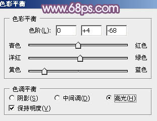 ps调出照片的蓝紫色调教程