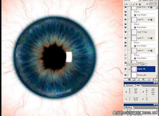 photoshop如何畫(huà)眼睛瞳孔