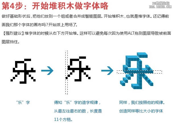 ps像素字教程