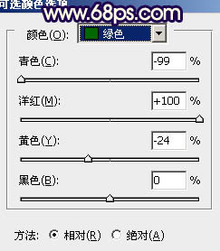 ps給街道美女圖片加上淡淡的暖色調