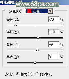 ps调出秋季红衣美女教程