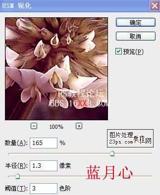 Photoshop把綠色的花朵調成漂亮的紫色調