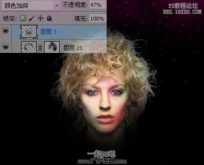 psCS5教程-宇宙抽象美女