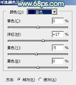 青色调，教大家制作青色梦幻人像效果