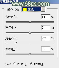 ps打造淡淡的古典黃灰色外景MM圖片