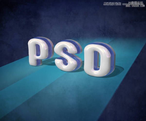 ps做3D塑料文字教程