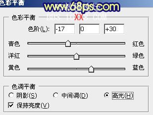 Photoshop教程:調出人物圖片深藍的秋季色