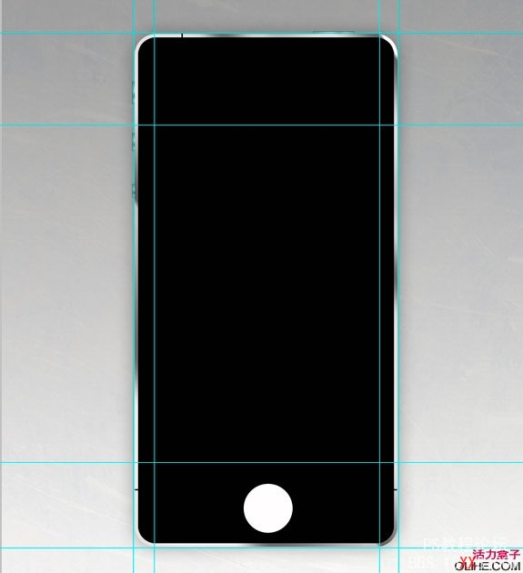 Photoshop教程:绘制逼真的Iphone4界面