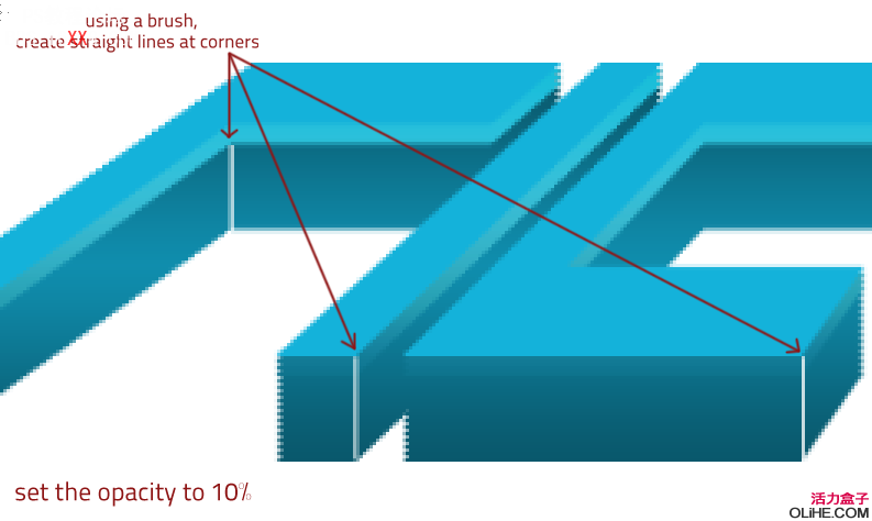 PHOTOSHOP教程:设计极酷的蓝色3D文字