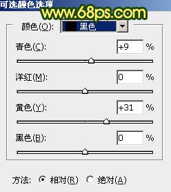 黃色調，調出黃褐色人像照片