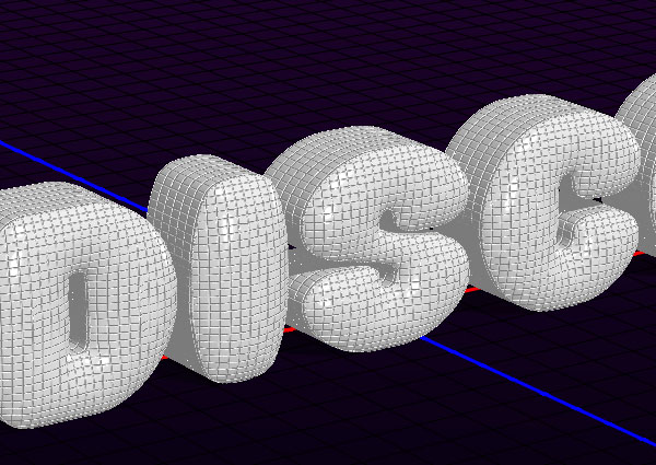 立體字，在PS中創建一個炫酷的鏡像3D字體