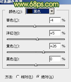 ps调出树木边的MM图片纯美的黄绿色