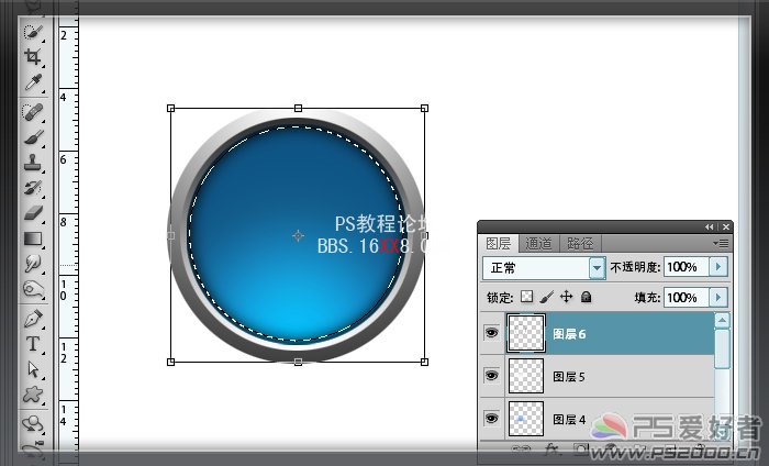 Photoshop鼠繪手繪教程:Web2.0按鈕圖標