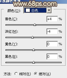 ps調出樹林人物圖片純美的淡黃色