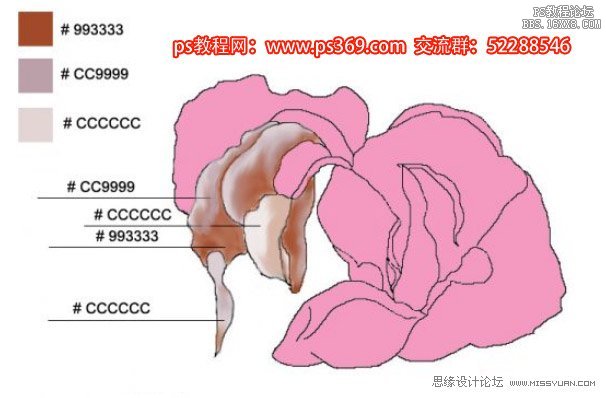 Photoshop繪制母親節康乃馨教程,PS教程,思緣教程網