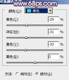 ps给外景人物图片添加柔和的蓝黄阳光色