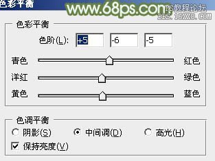 ps通道替换调色实例