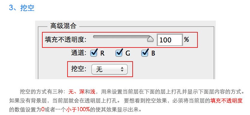 講解ps cc圖層樣式之高級混合