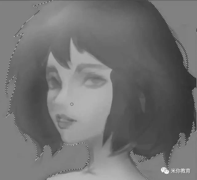 手繪教程，手繪美女頭像游戲原畫