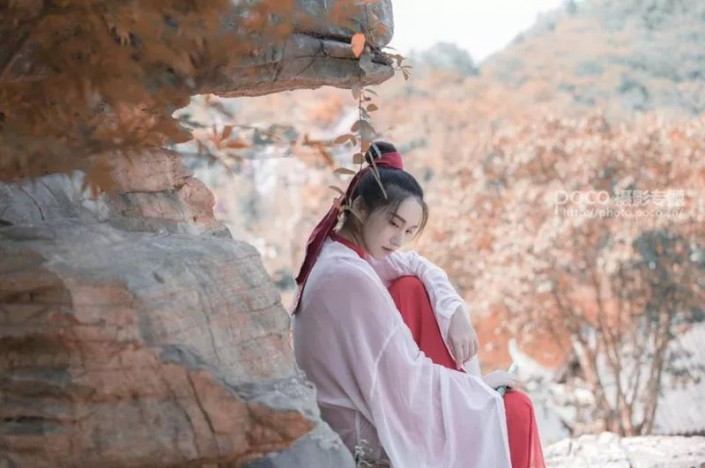 古风照片，通过PS打造古典武侠中国风侠女风照片