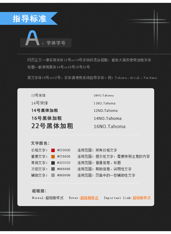 字体知识，网页字体设计规范