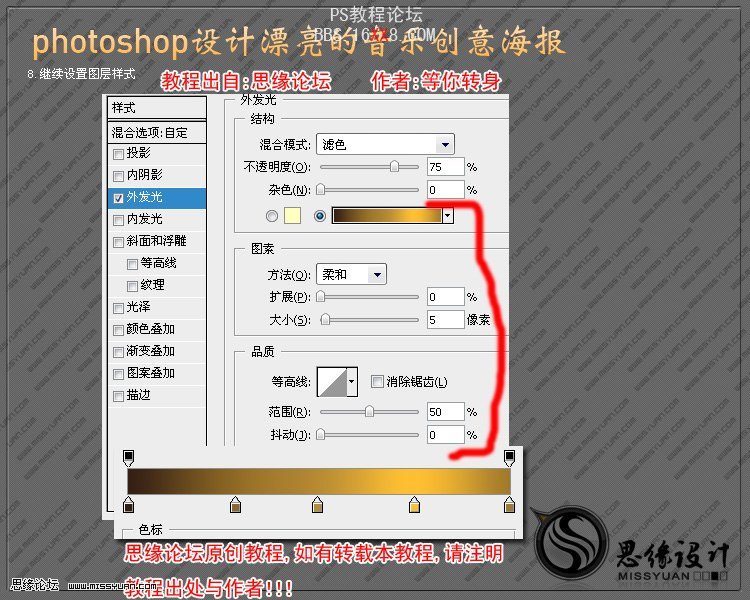 PhotoShop制作创意十足的音乐海报的教程