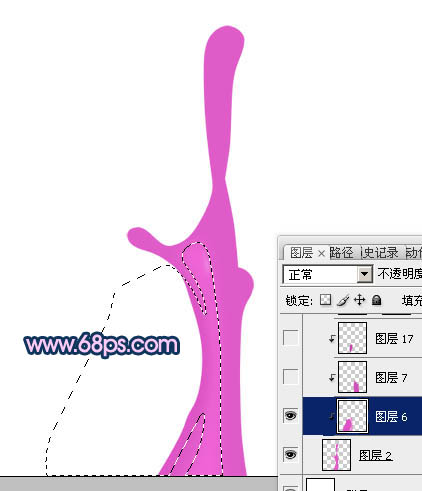 ps制作非常精致的3D動感液滴