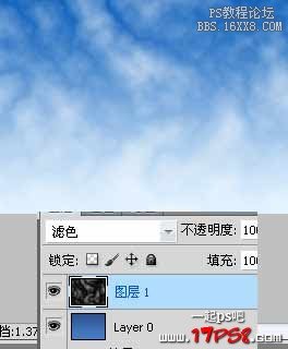 用ps制作真實的云彩