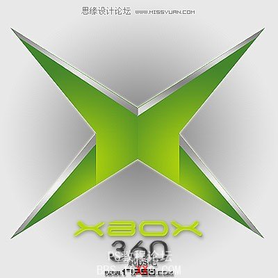 Photoshop制作一个Xbox360的标志