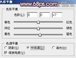 ps處理人物特寫個性的暗調黃紫色