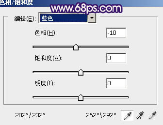 ps打造經典藍紫色海景婚片