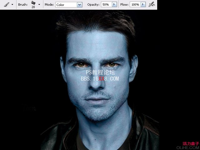 Photoshop cs2教程:制作汤姆·克鲁斯的阿凡达形象