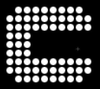 ps圆点点阵字体效果