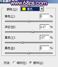 ps调出草地MM图片柔和紫红色