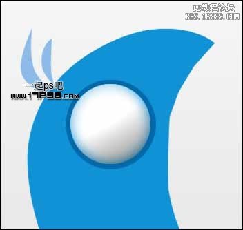 用ps绘制twitter小鸟logo