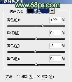 ps非主流青黃色韓系效果