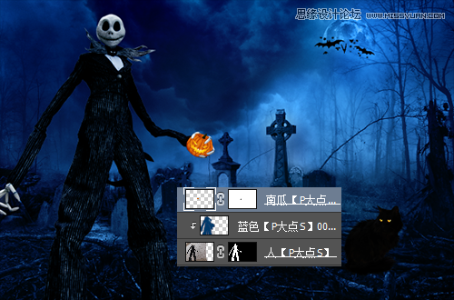ps做万圣节海报实例教程